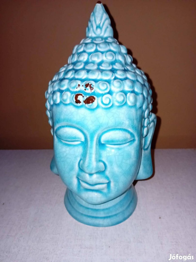 Buddha türkiz fej