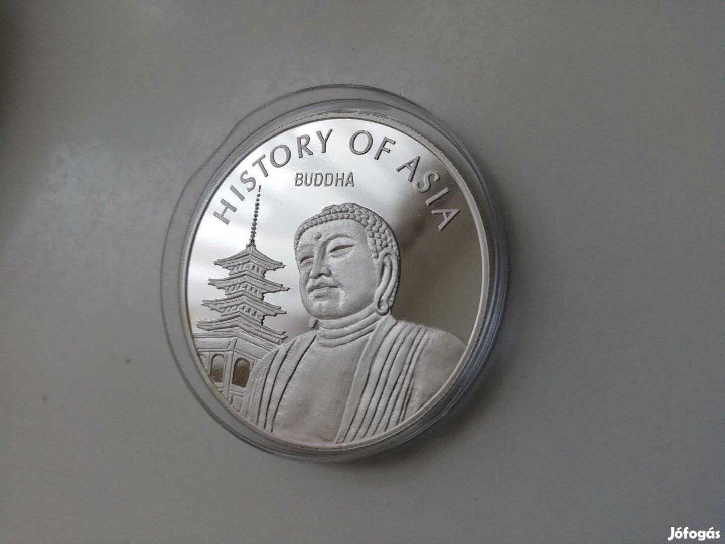 Budha Mongol emlékpénz 1000 Togrog ezüst 20g