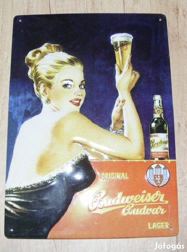 Budweiser fémtábla