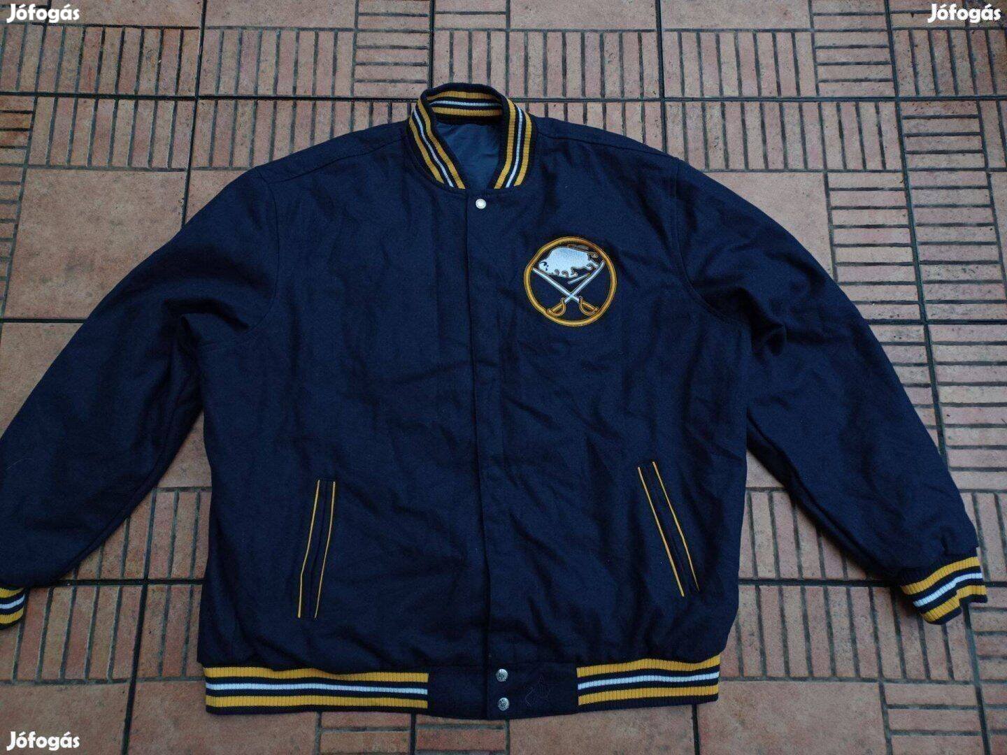 Buffalo Sabres hoki csapat címeres dzseki bélelt kabát 2XL 3 XL