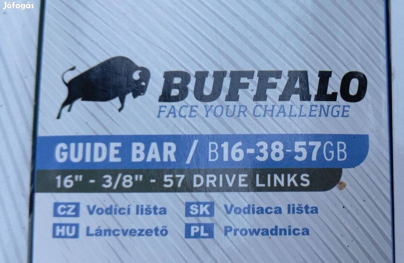 Buffalo láncvezető. 3/8-os láncosztás 16"-os, 57 szemes