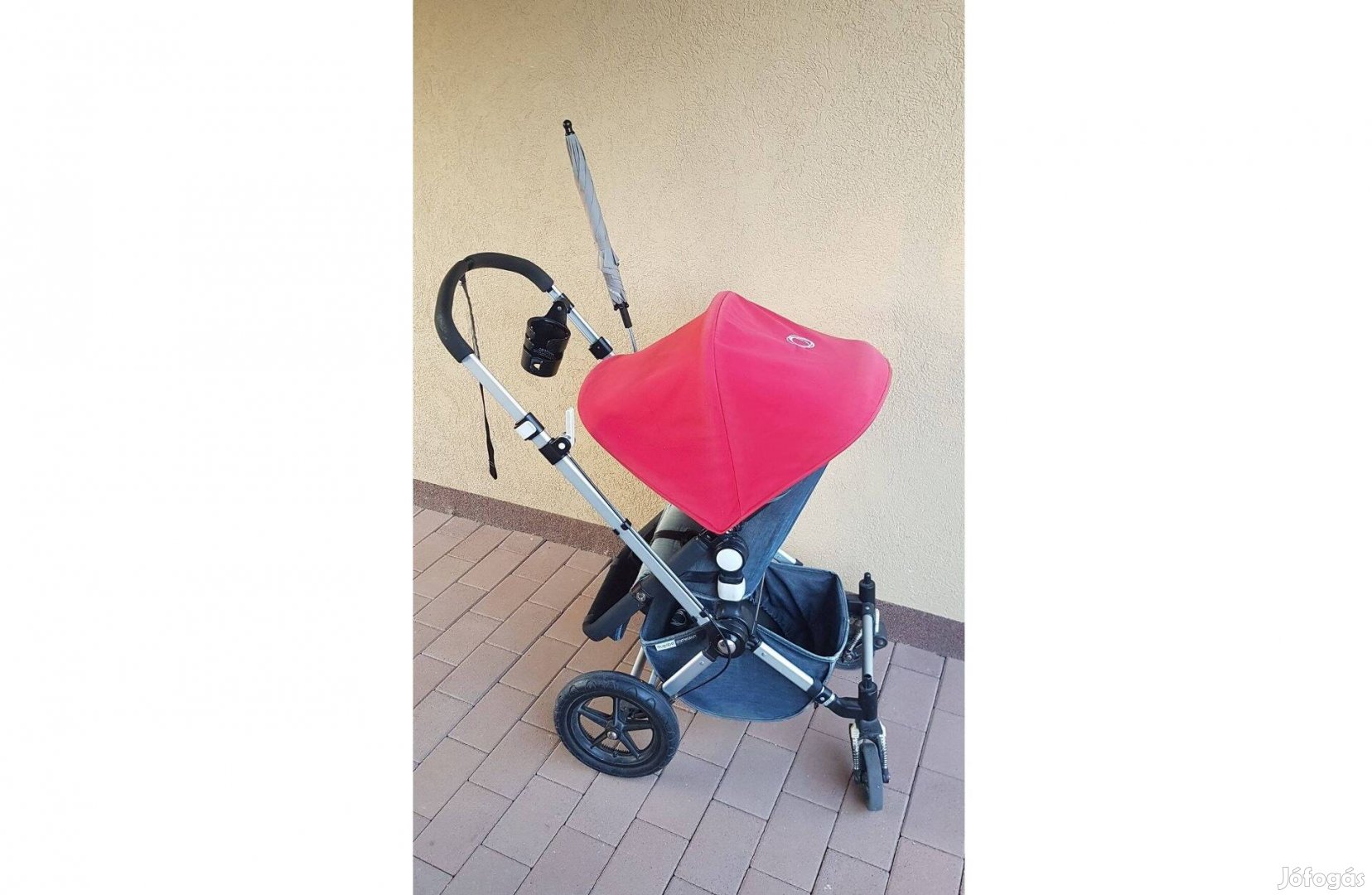 Bugaboo Cameleon babakocsi mózeskosárral, sport üléssel (farmer)