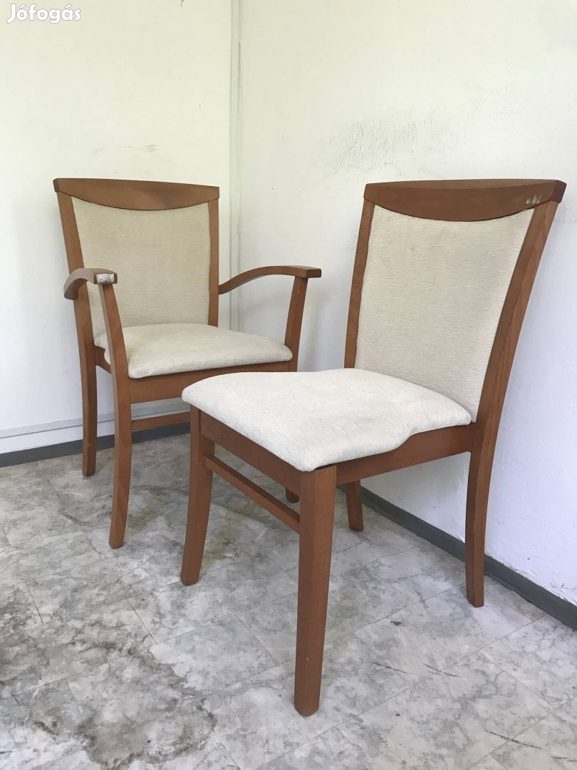 Bükkfa kárpitozott szék