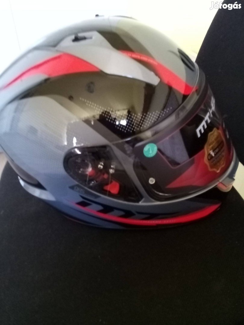 Bukósisak MT Helmet B5 Gloss Pike Red új dobozos ( fotóért csomagolva