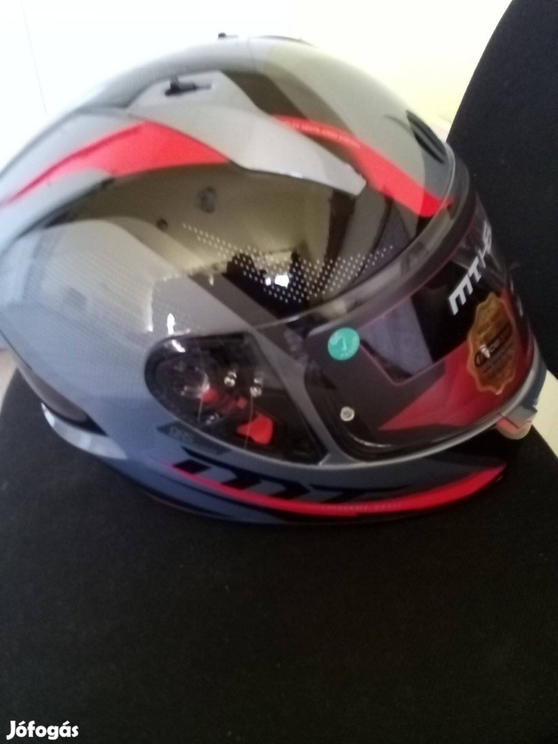 Bukósisak MT Helmet B5 Gloss Pike red xl-es méretben vadiúj dobozában