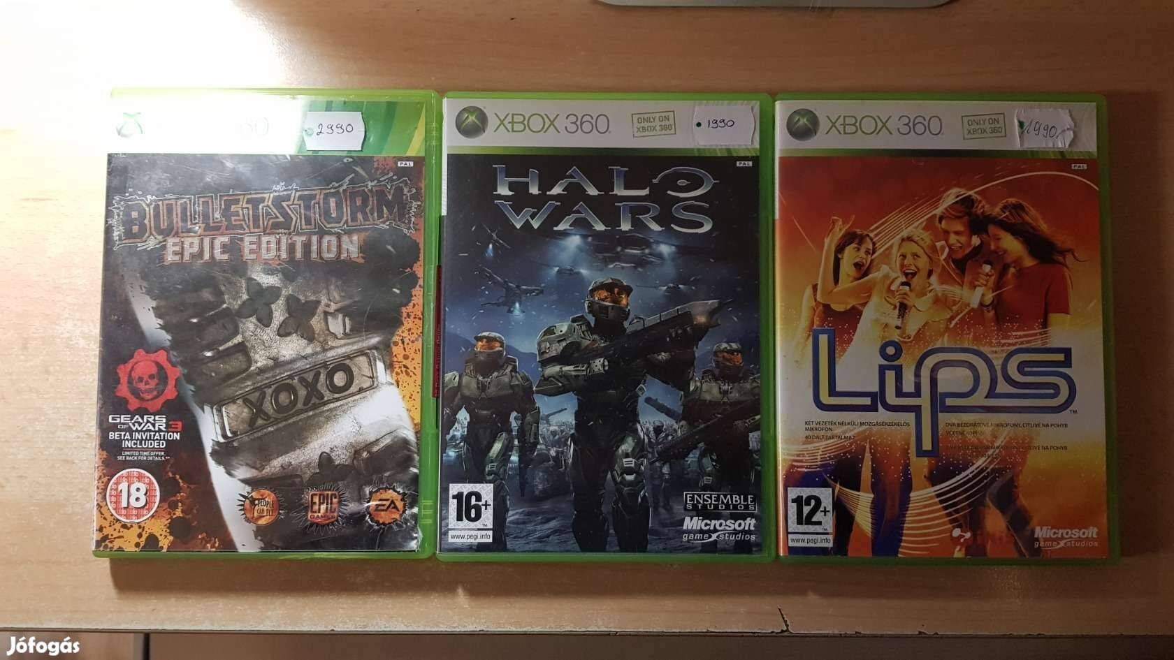 Bulletstorm Epic Edition, Halo Wars, Lips Xbox 360 Játék !