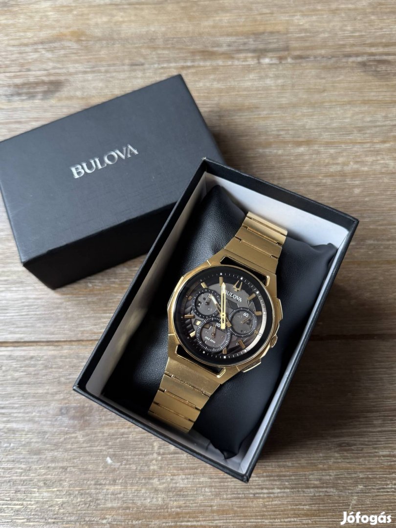 Bulova Curv Cronograph Gold