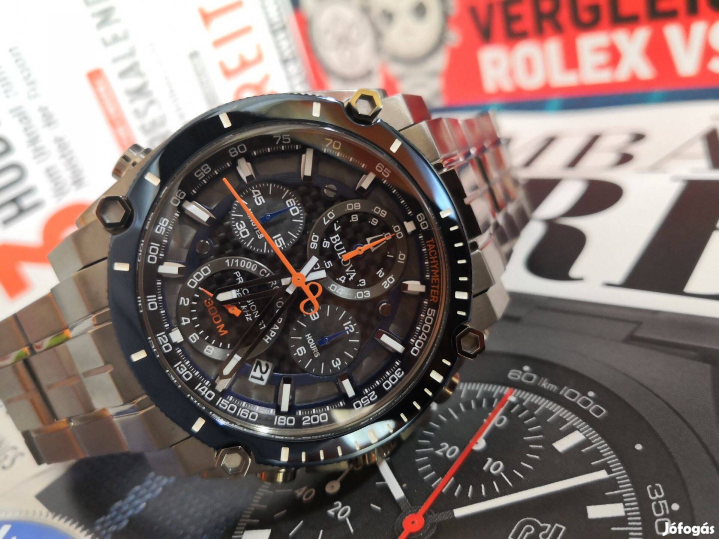 Bulova Precisionist 98B343 férfi karóra Új 2év garanciával