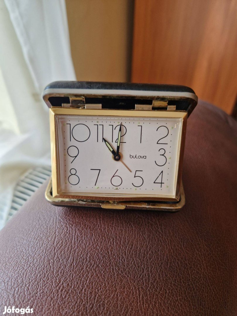 Bulova, régi utazó óra eladó tokjában