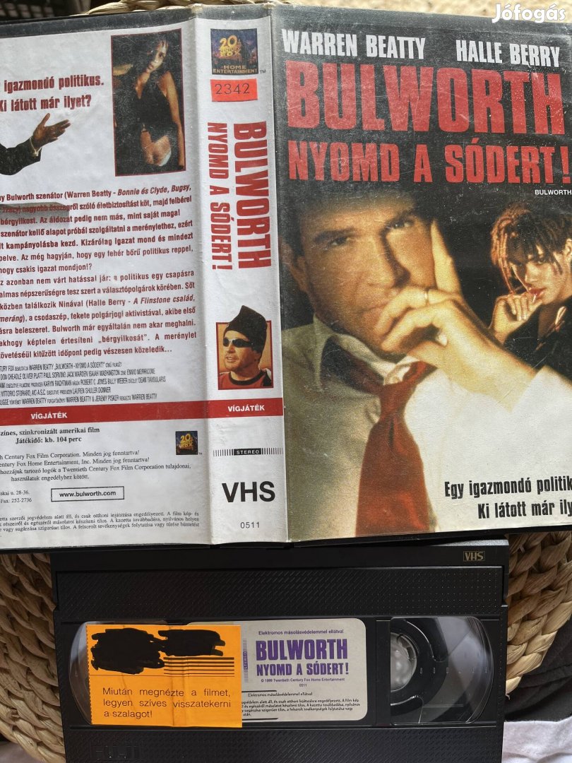 Bulworth nyomd a sódert vhs kazetta