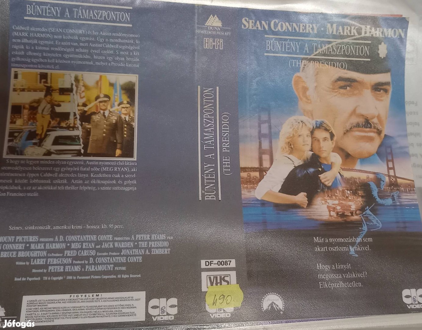 Bűntény a támaszponton - krimi vhs - Sean Connery