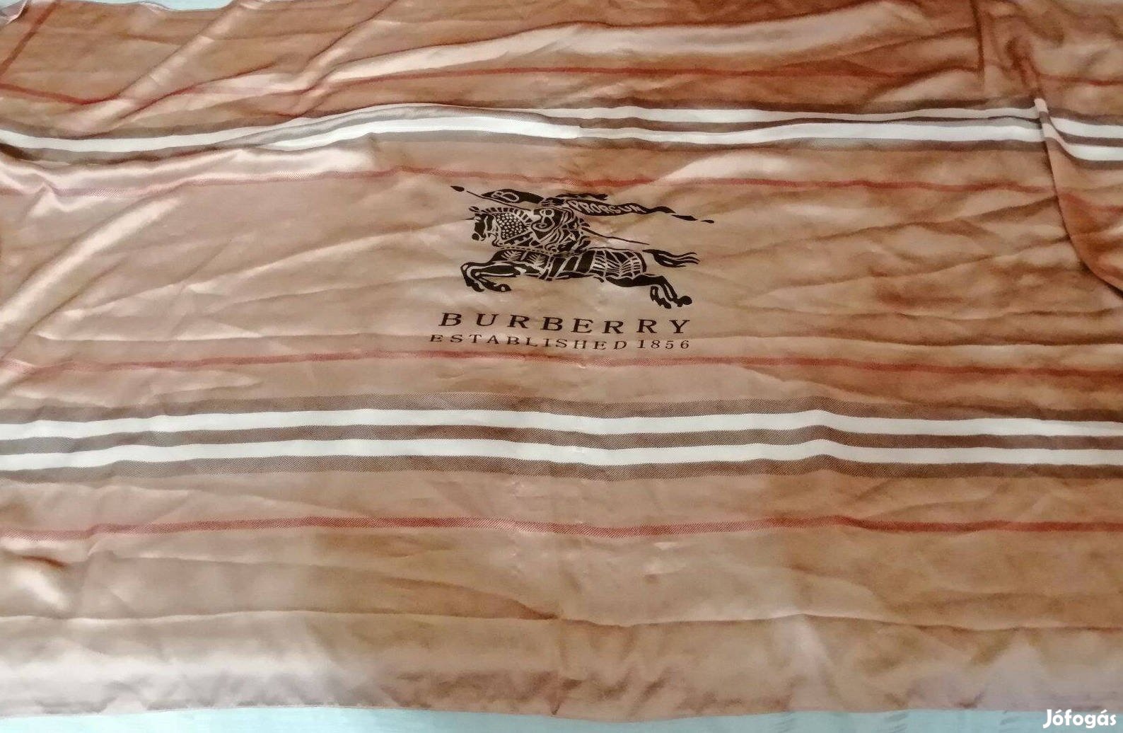 Burberry London selyem sál, nagy méretű, 100% silk, 180x90 cm