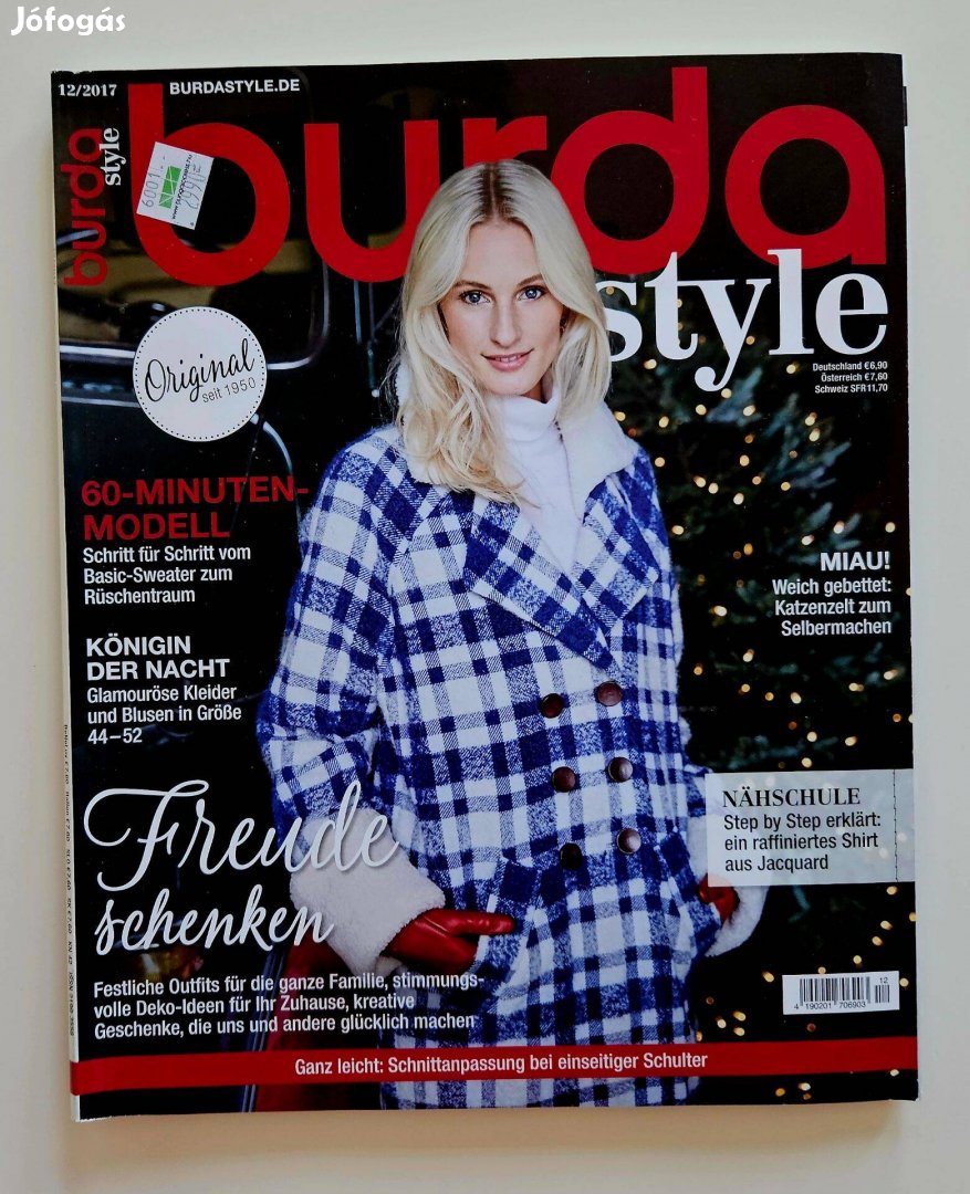 Burda style német nyelvű magazin 2017/12