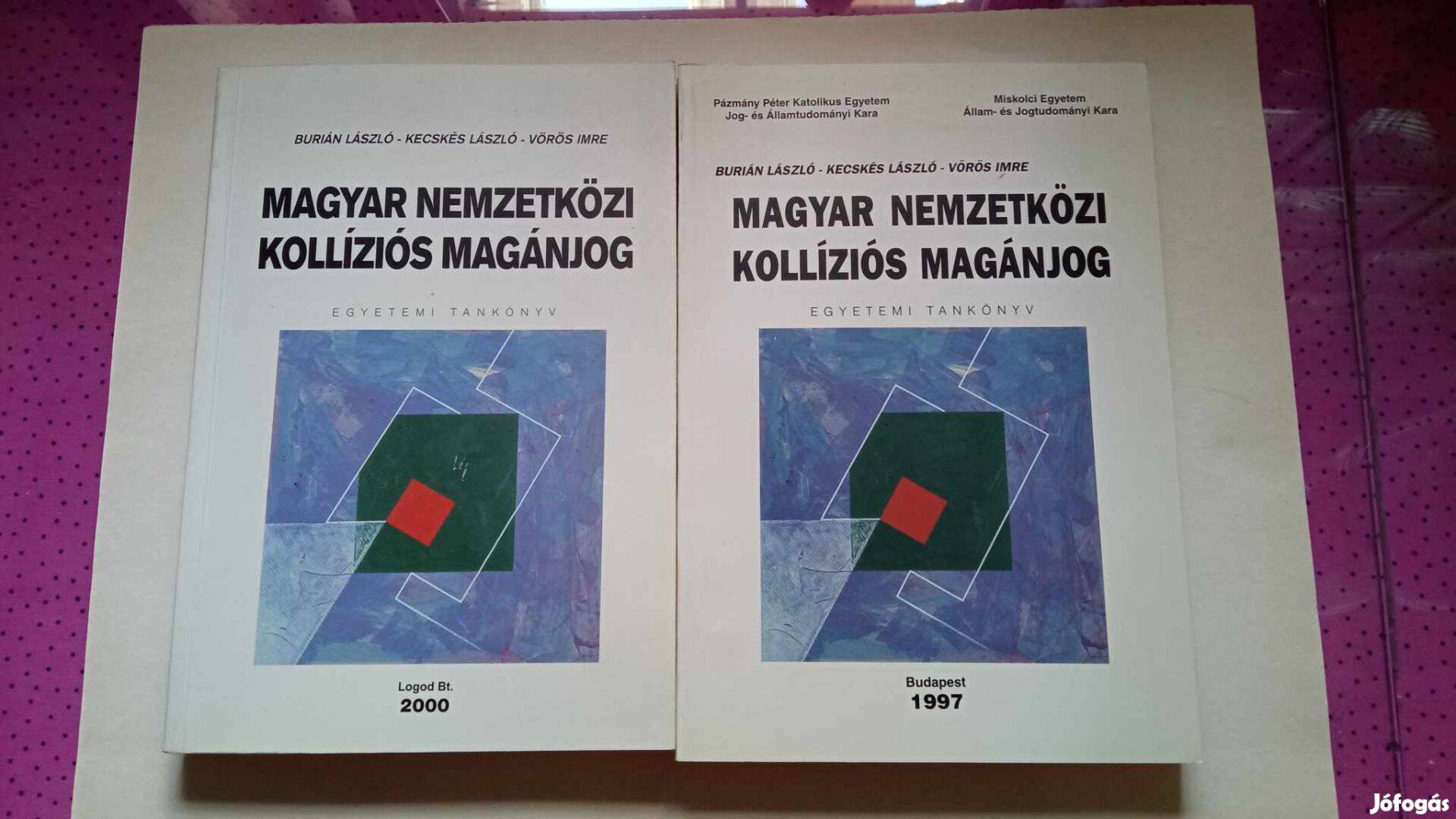 Burián László magyar Nemzetközi kollíziós magánjog 1997-2000.év