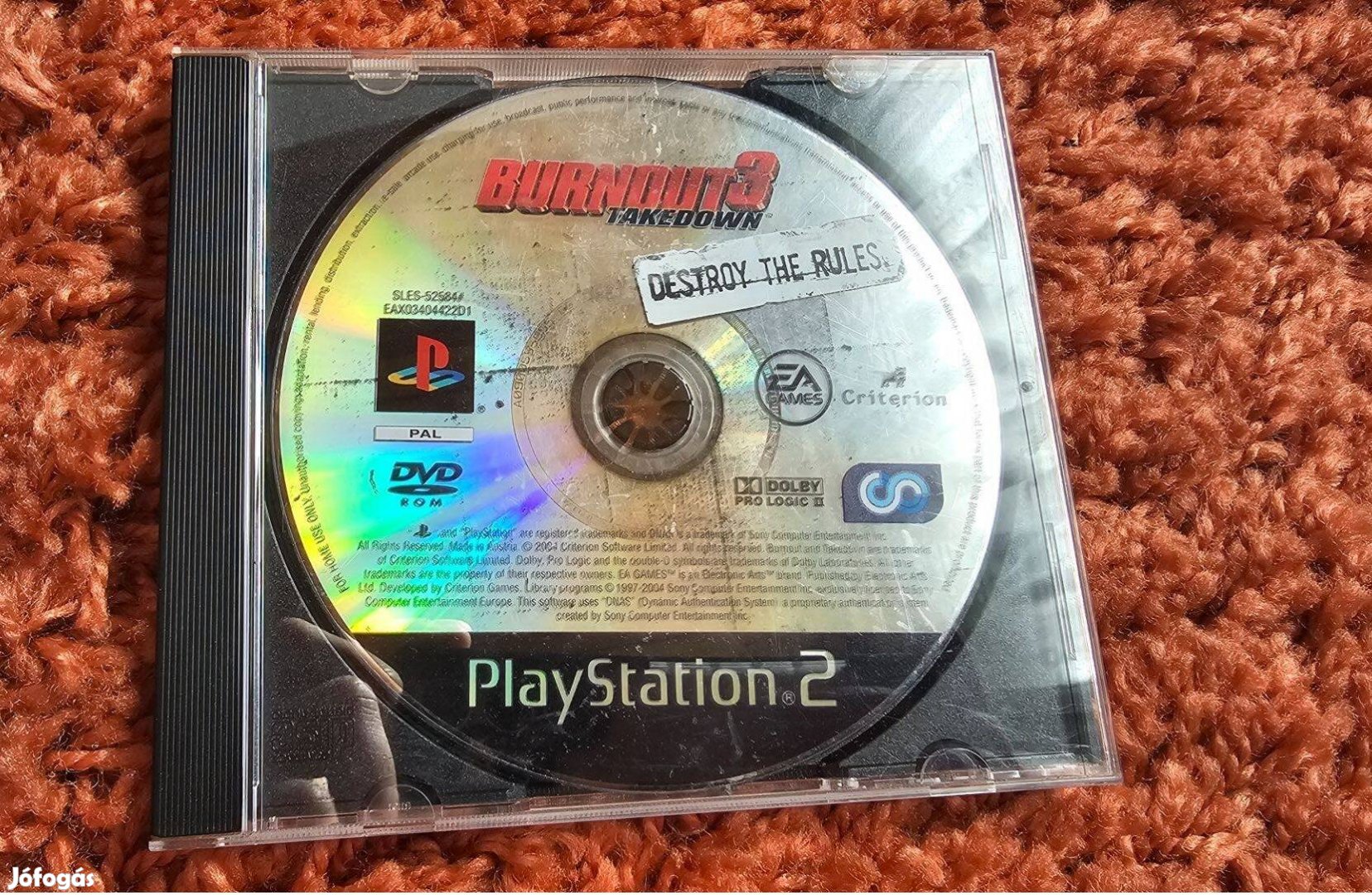 Burnout 3 Takedown (PS2, Playstation 2) Videojáték