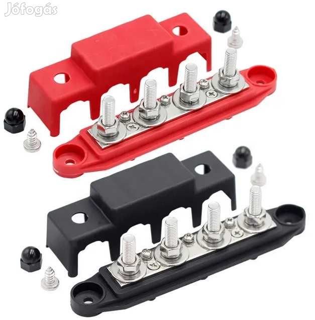 Busbar DC Közösítő 12-48V 300A M10-es csavarokkal (5822)