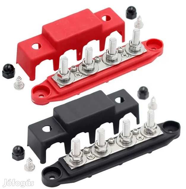 Busbar DC Közösítő 12-48V 300A M10-es csavarokkal (5822)