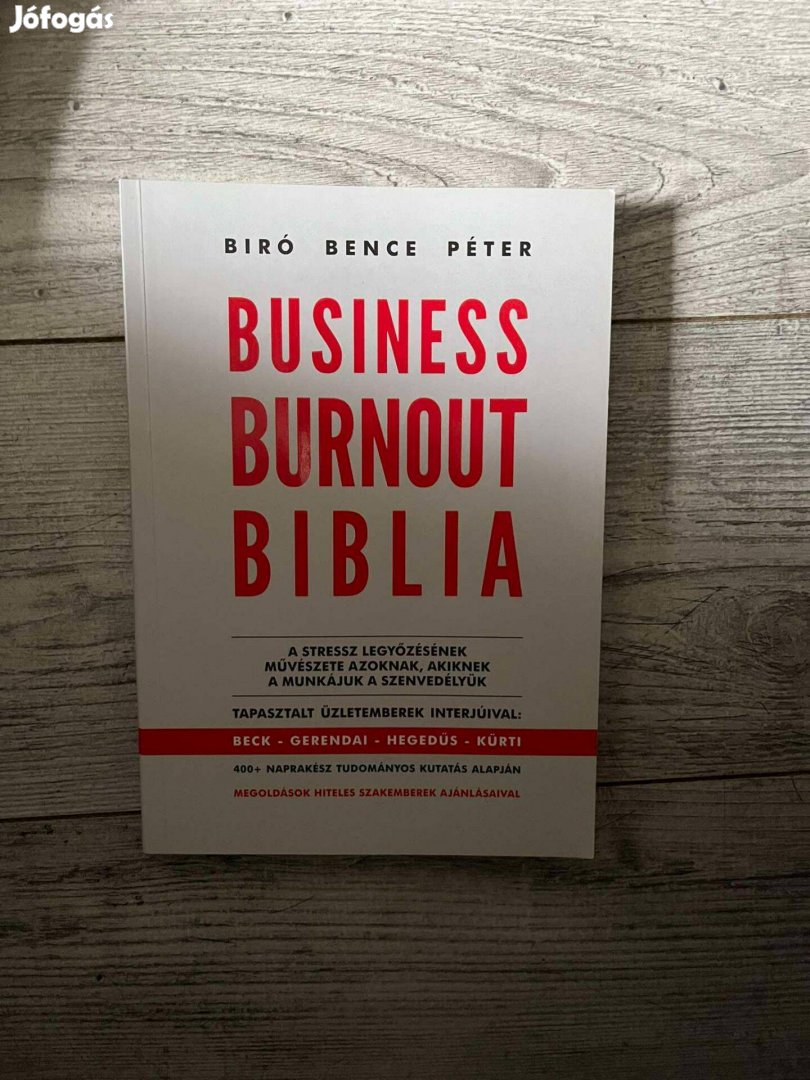 Business Burnout Biblia - Bíró Bence Péter