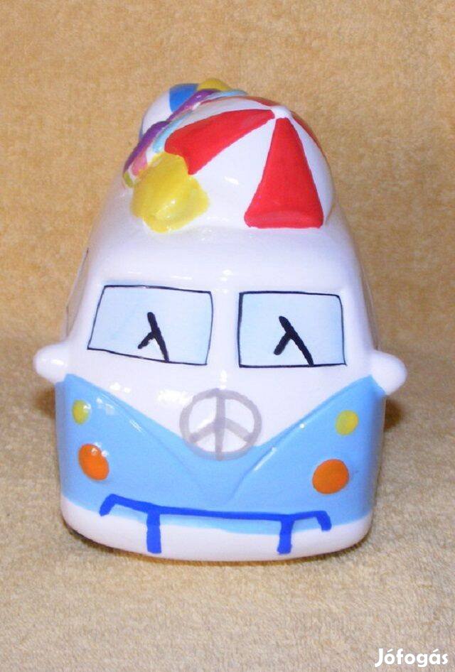 Busz, autó porcelán persely