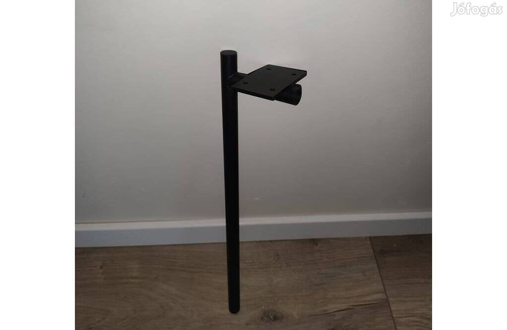Bútorláb fekete, acél, 3 db, 39 cm, Új