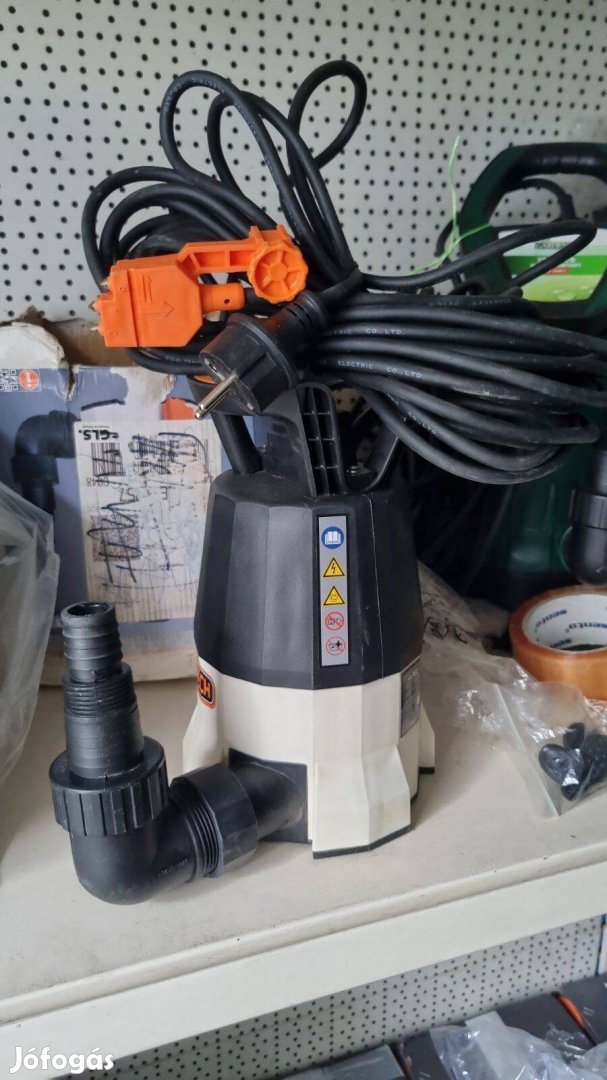 Búvárszivattyú, 400W-os lapos szivattyú túlmelegedés gátlóval, garis