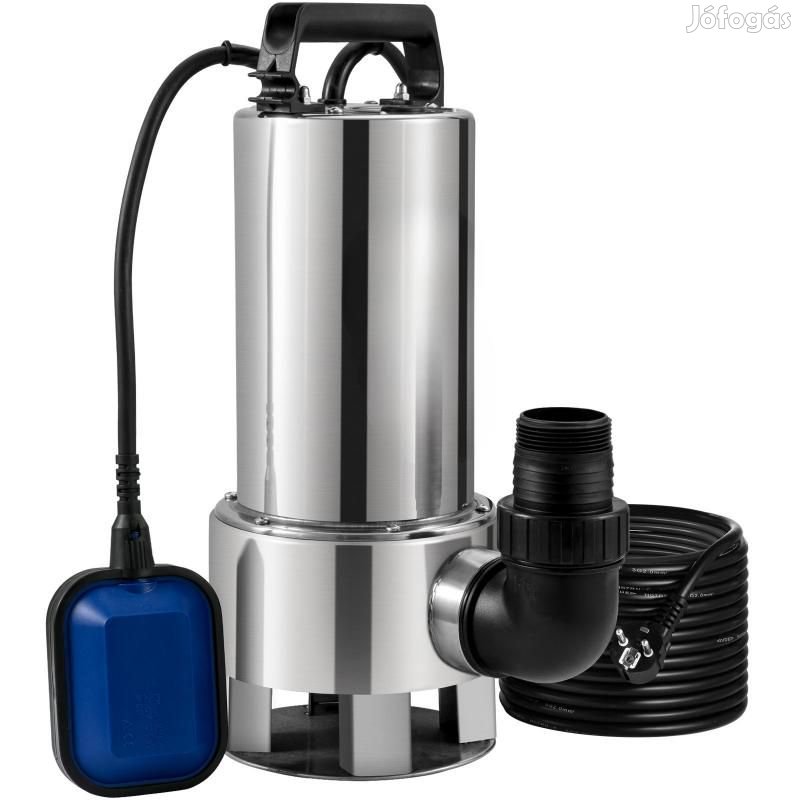 Búvárszivattyú úszóval 1300 W, rozsdamentes acél, áramlási