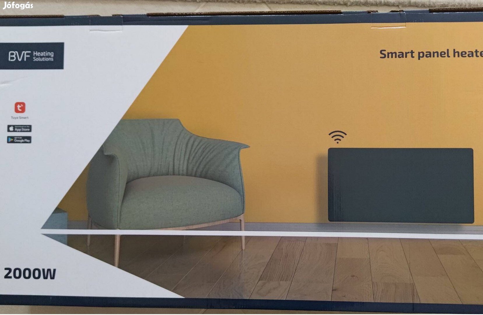 Bvf CP1 fűtőpanel, WiFi, 2000W, szürke