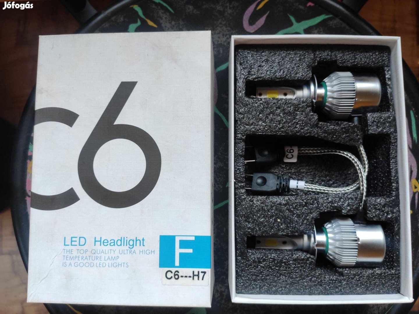 C6 LED headlight H7, 36W, 3800 lumen, hidegfehér (Új!!!)