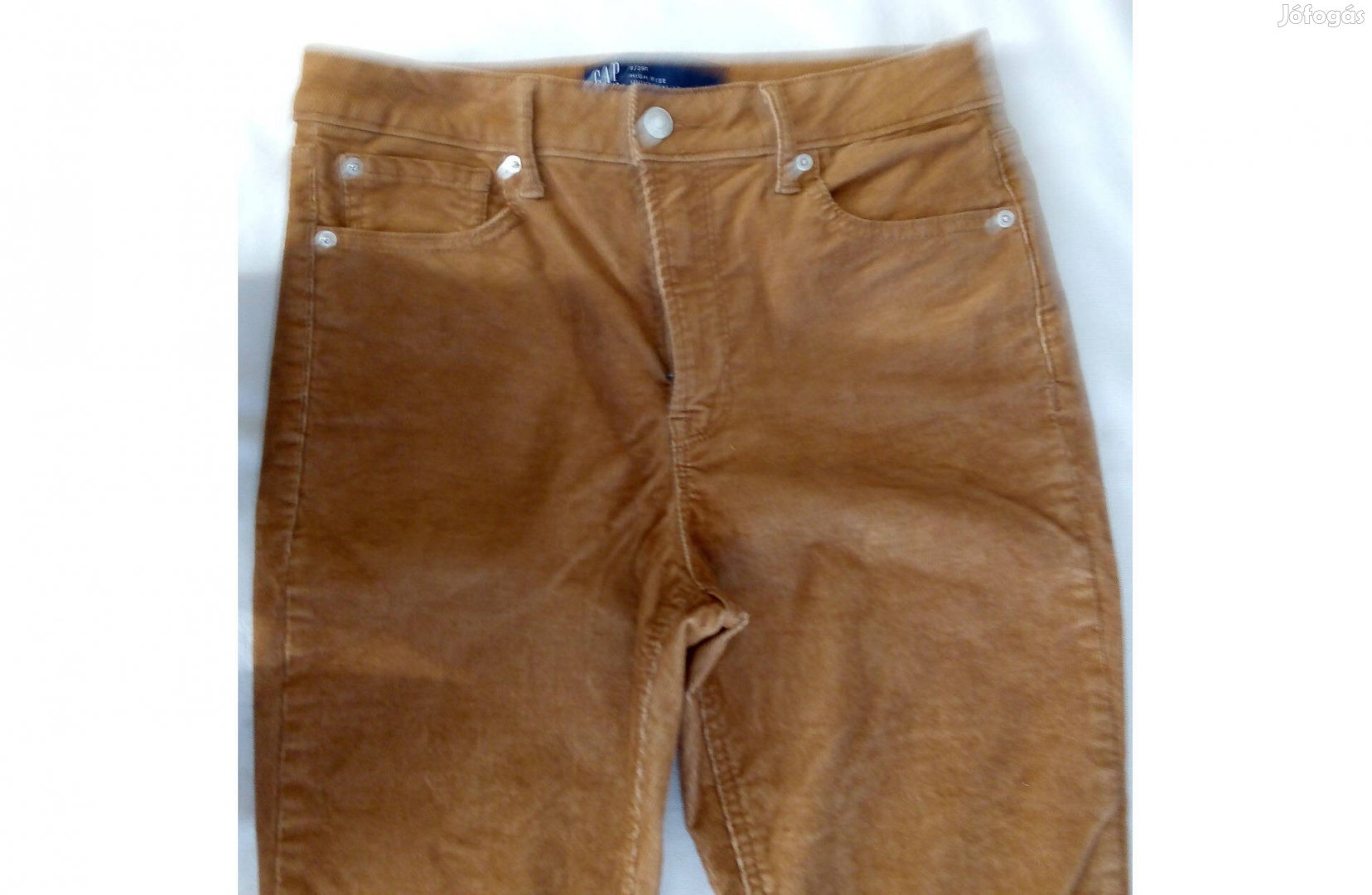 CAP Denim kord farmer nadrág, mustársárga női bársonynadrág