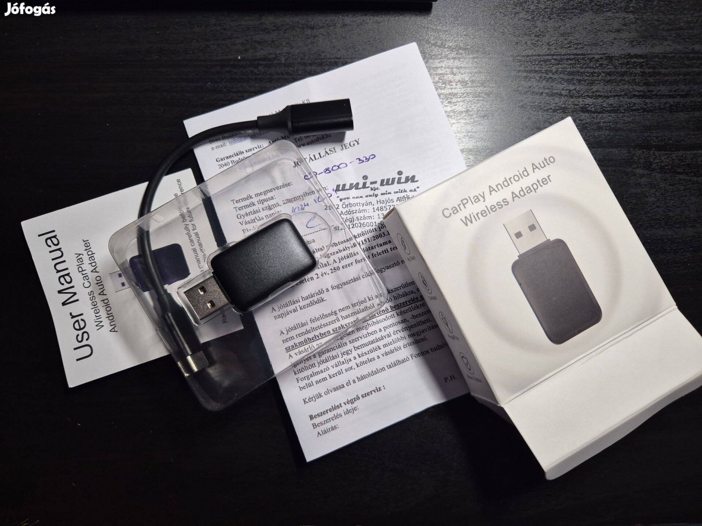 CAR Play Android Auto Wireless Adapter (kábel nélk. adatátvi.) garis