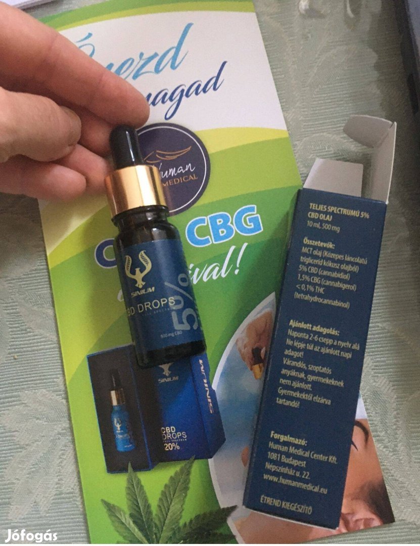 CBD Drops olaj 10 ml, 5%