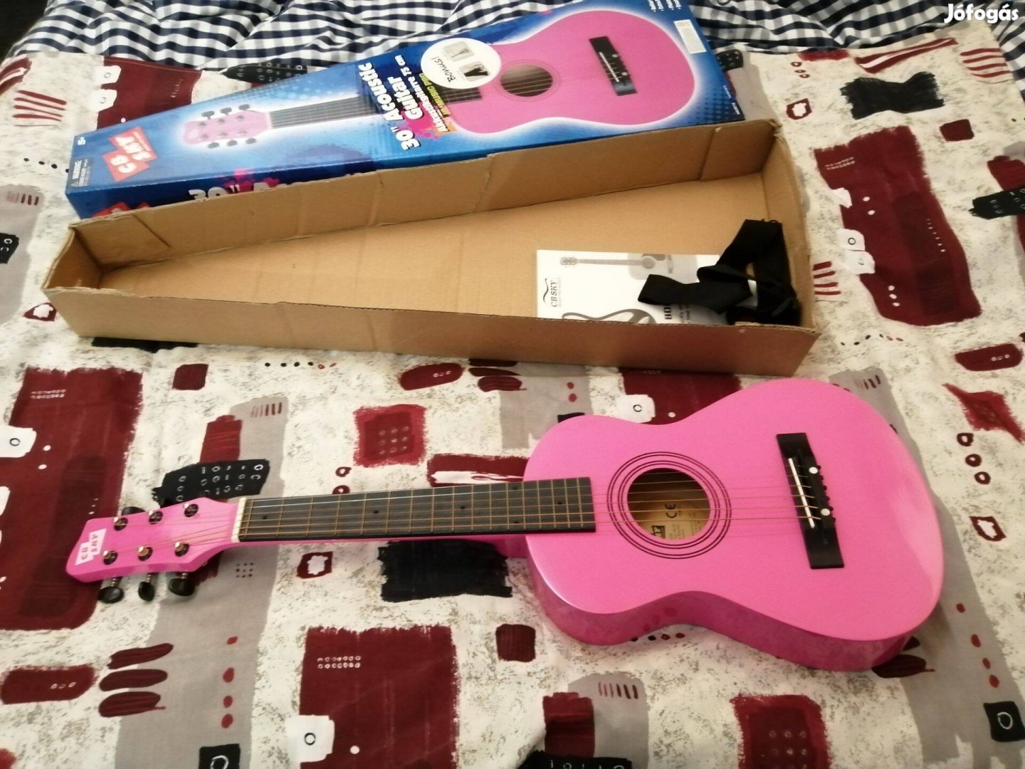 CB Sky akusztikus 1/4 méretű gyerek gitár, hibátlan állapotban eladó