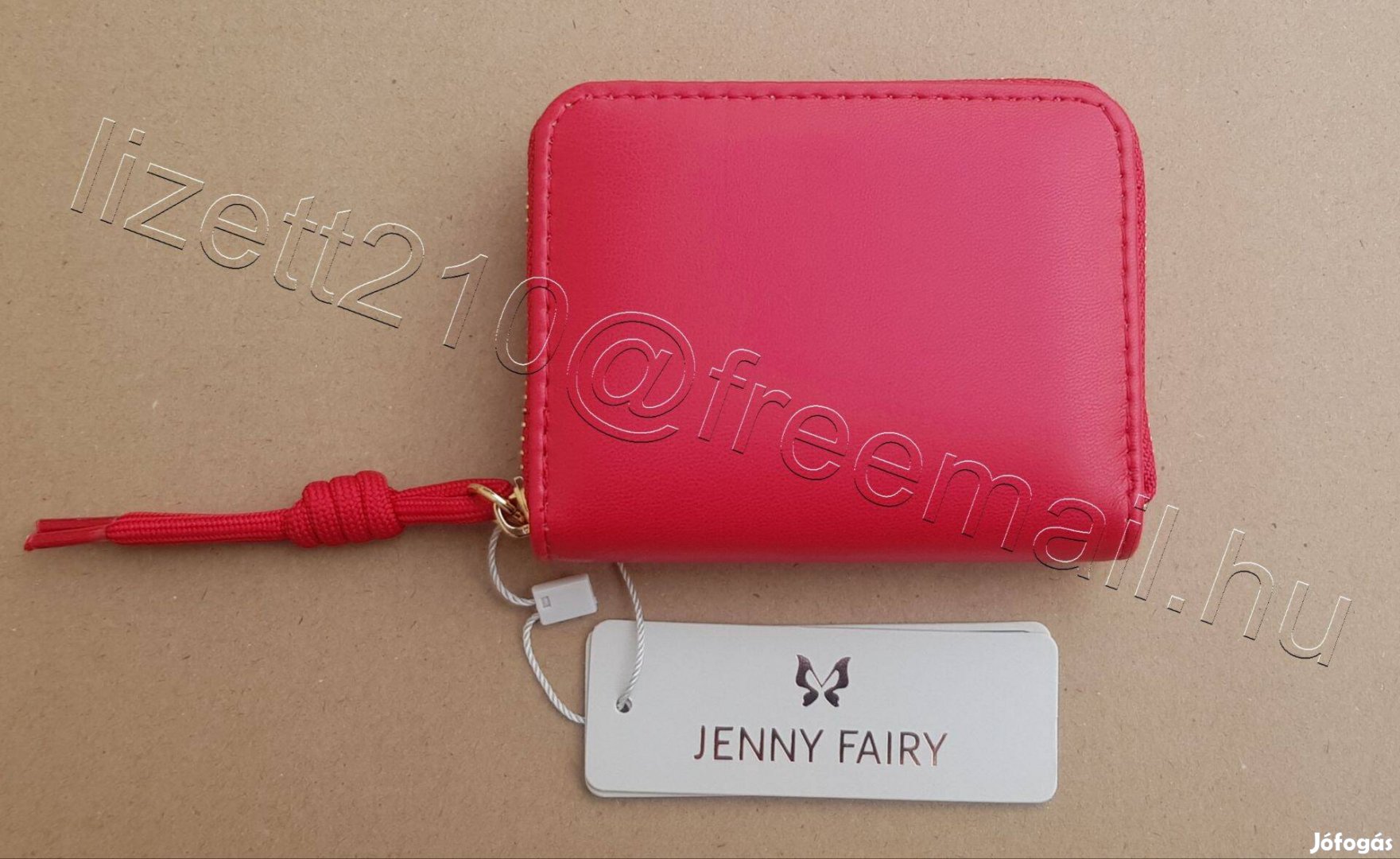 CCC Jenny Fairy női piros pénztárca címkés vadonatúj