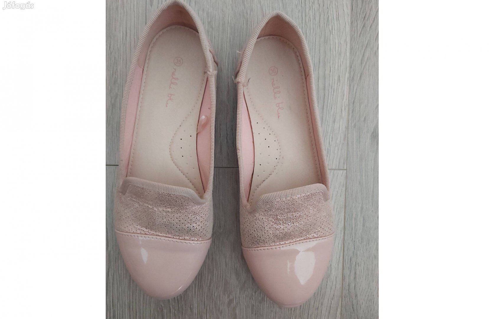 CCC-s púder színű balerina cipő