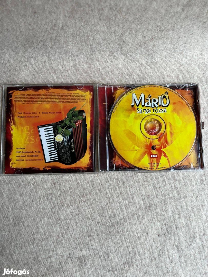 CD - Márió - Sárga rózsa