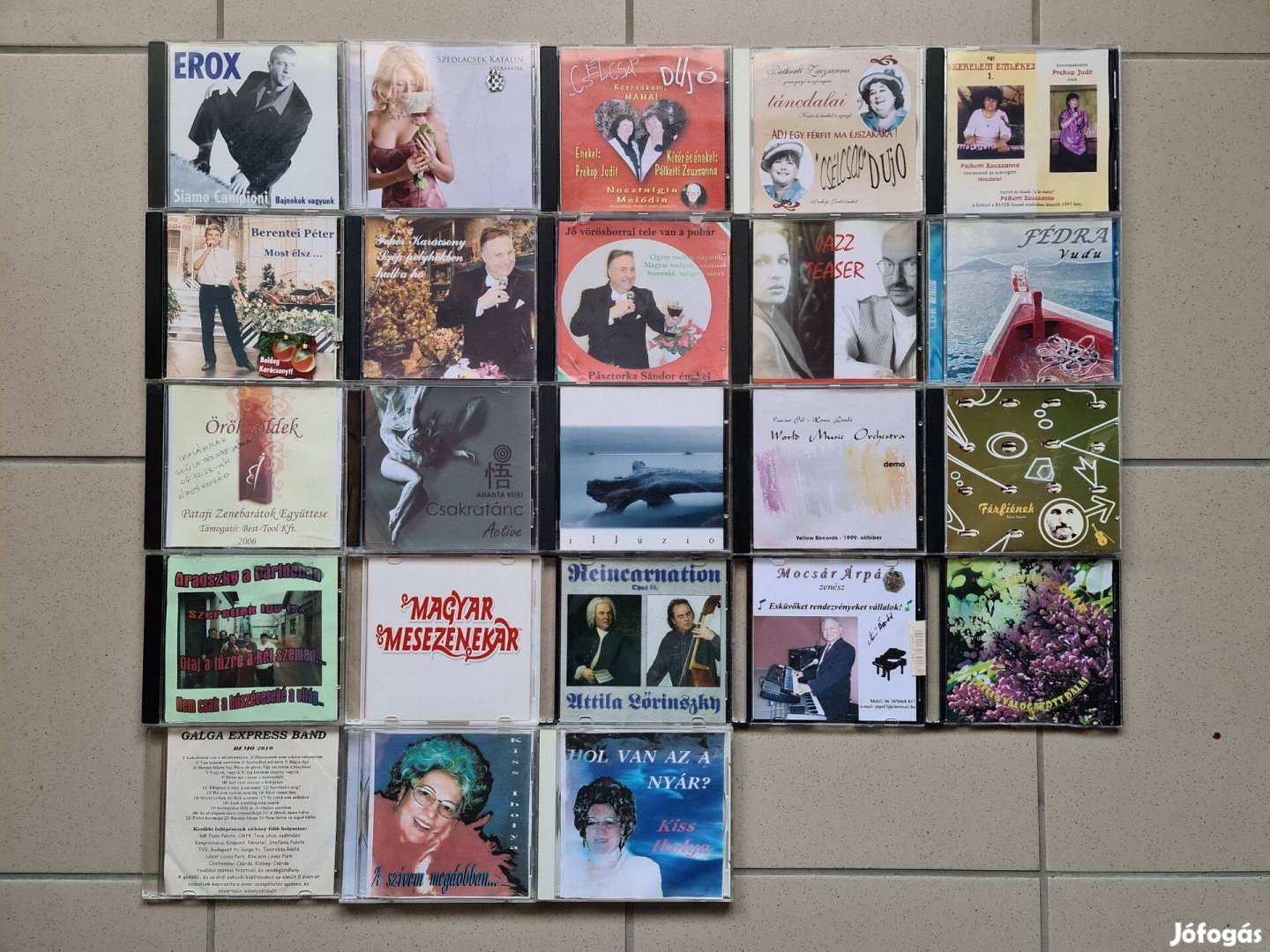 CD lemez szerzői kiadás és promóció gyűjtemény