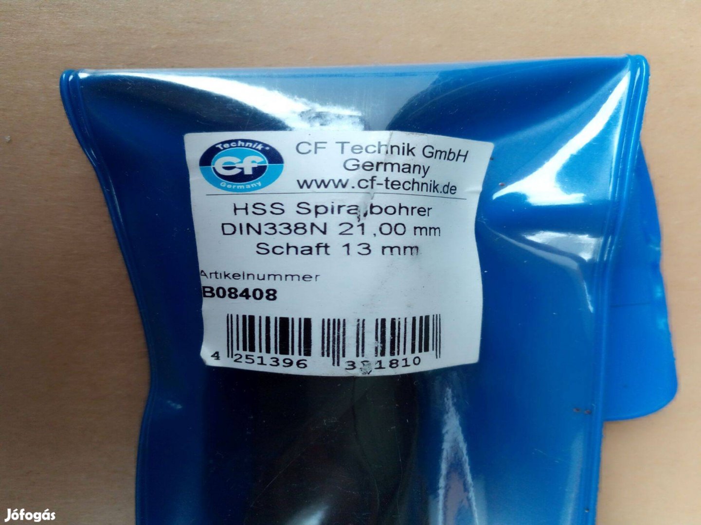 CF Technik 21-es csigafúró szűkített szárral, fúrószár