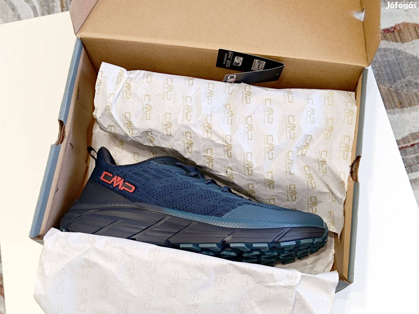 CMP kék vászon túracipő 45-ös méret