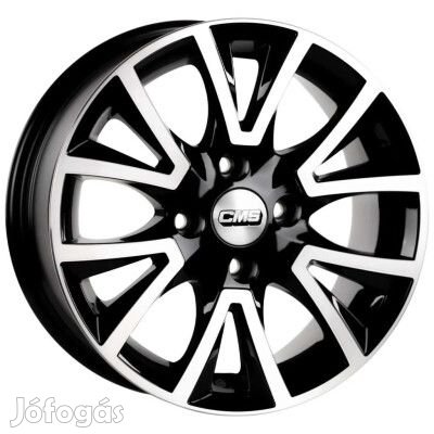 CMS Könnyűfém Fekete polír 6,5X15 4X108 ET20 CB65,1 | alufelni |