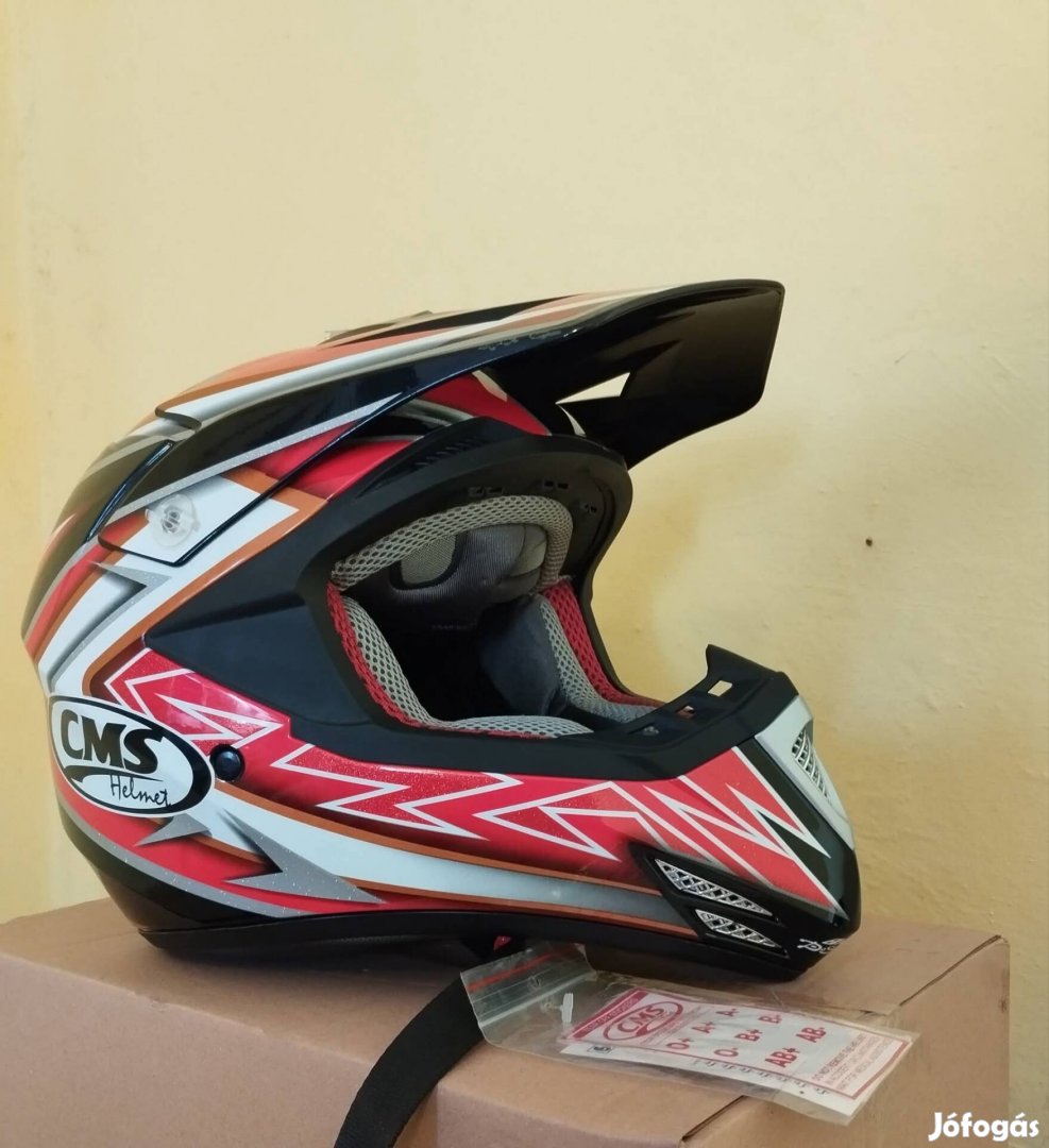 CMS cross-enduro bukósisak XS méret 54-55 cm Új 