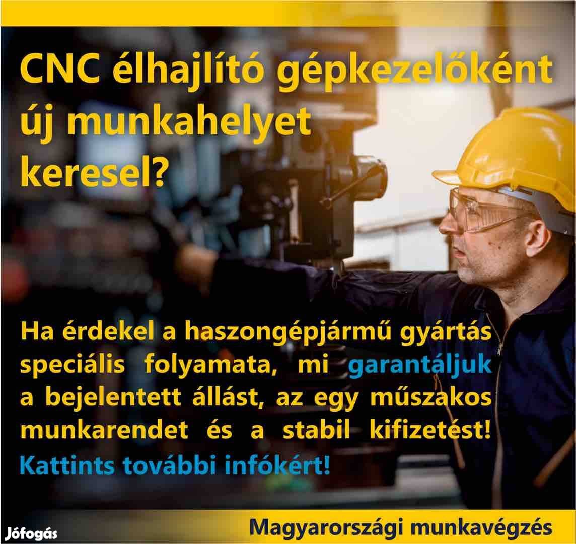 CNC Élhajlító Gépkezelő