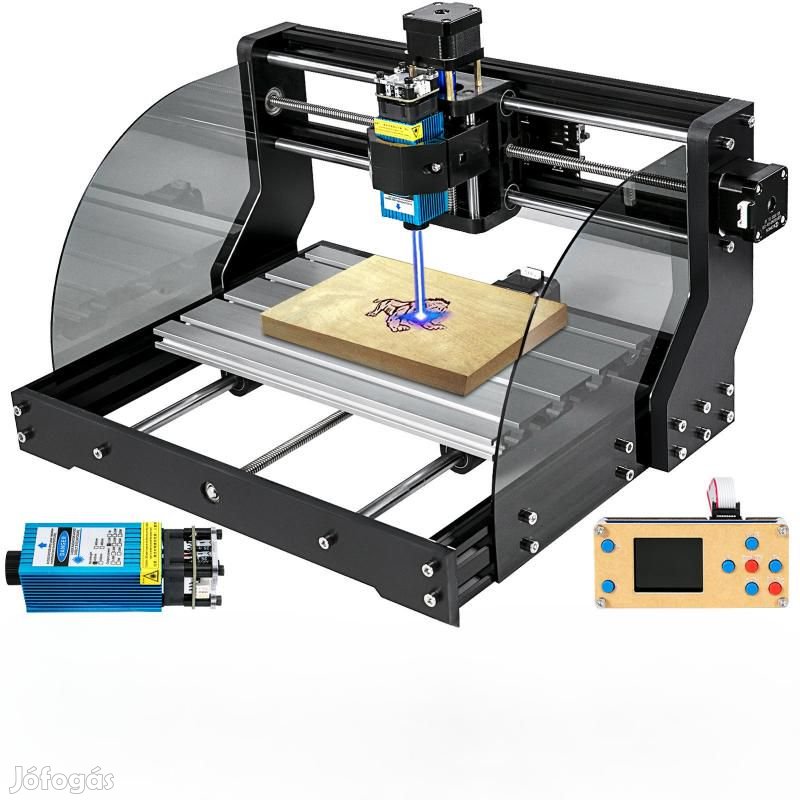 CNC gravírozó gép 3018 PRO MAX 500MW lézer modullal