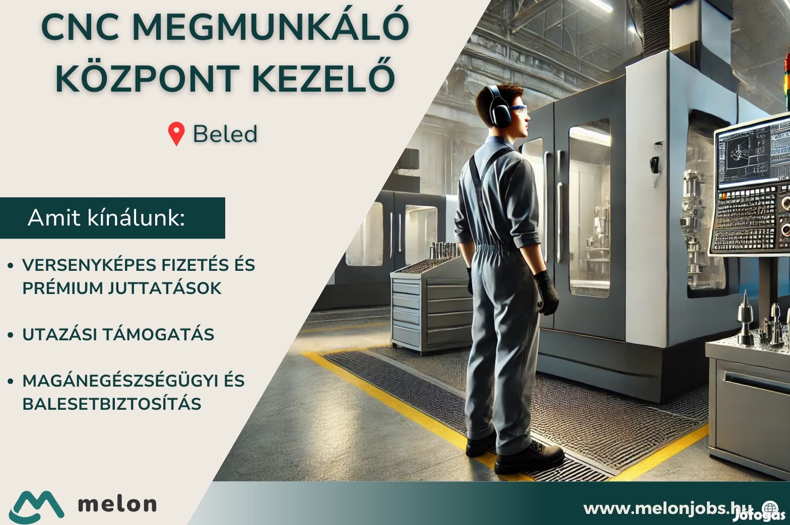 CNC megmunkáló központ kezelő