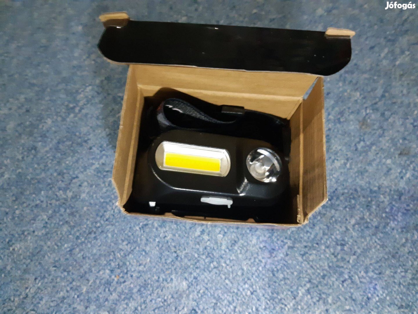 COB + Q5 Led Fejlámpa eladó, akkumulátoros,többféle fényerő, USB-ről