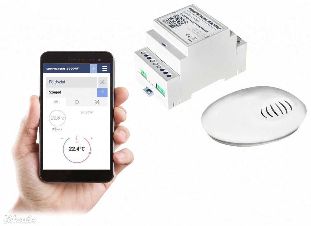 COMPUTHERM B300RF WIFI TERMOSZTÁT VEZETÉK NÉLKÜLI HŐÉRZÉKELŐVEL