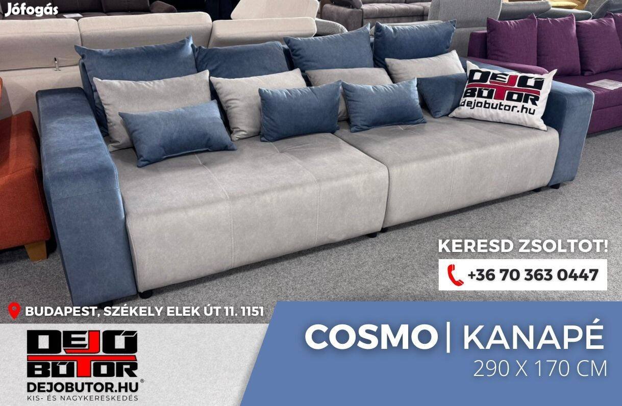 COSMO L kanapé ülőgarnitúra 140x290 cm ágyazható kék