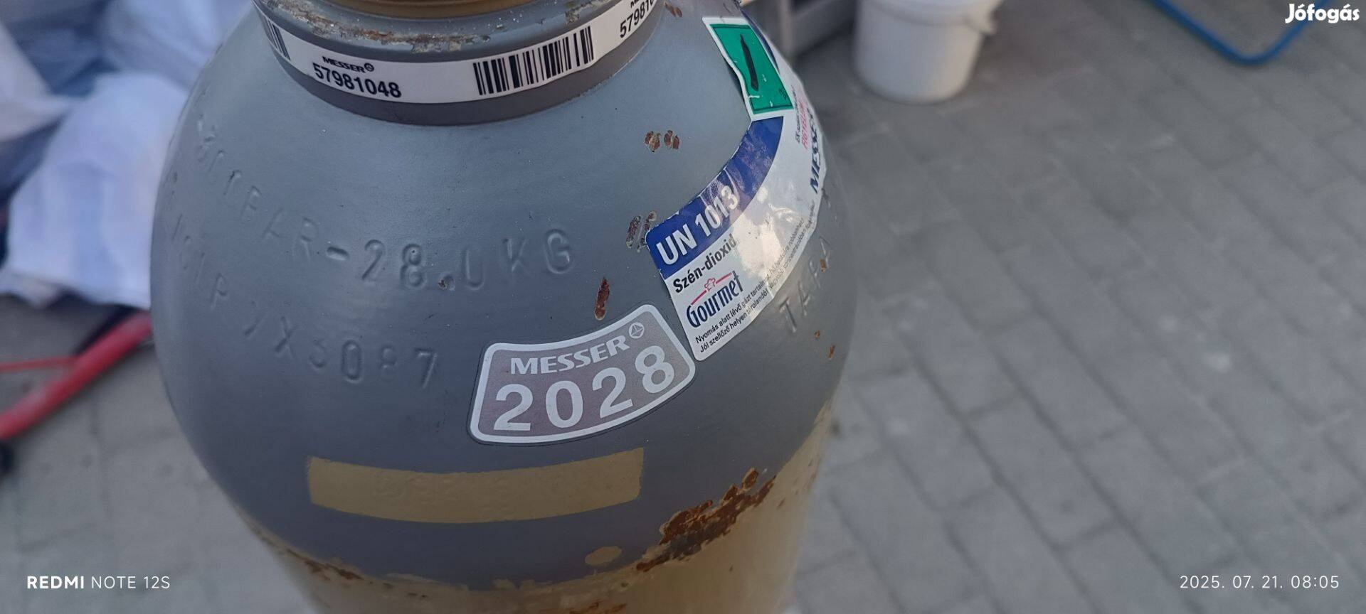 CO palack 28,5 kg