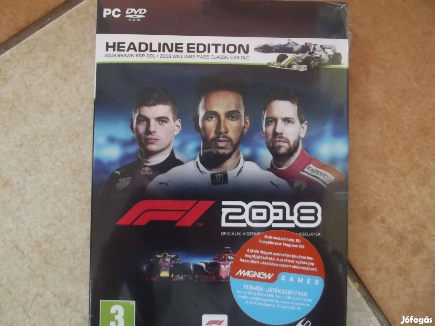 CPc-27 Pc Eredeti Játék : F1 2018 Headline Edition Új Bontatla