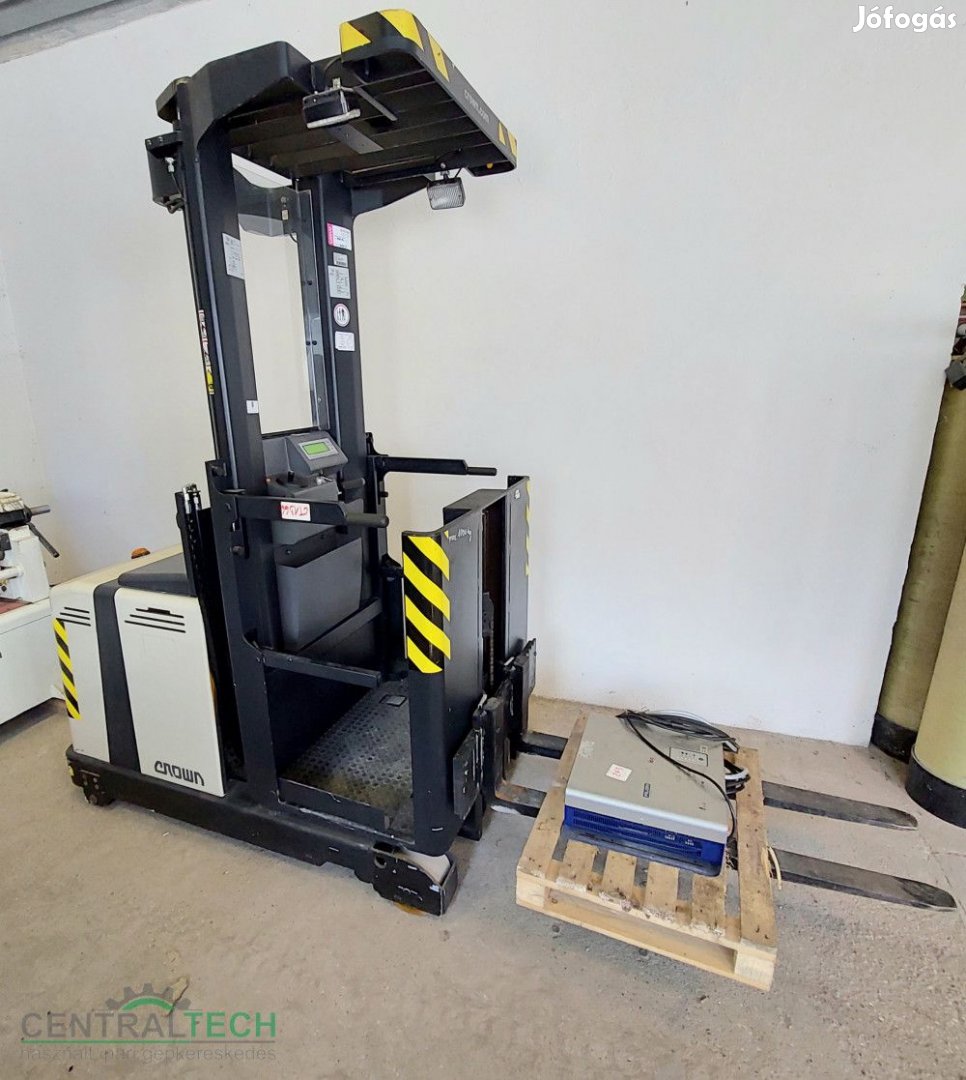 CROWN LP3500 elektromos komissiózó targonca újszerű állapotban, 75h