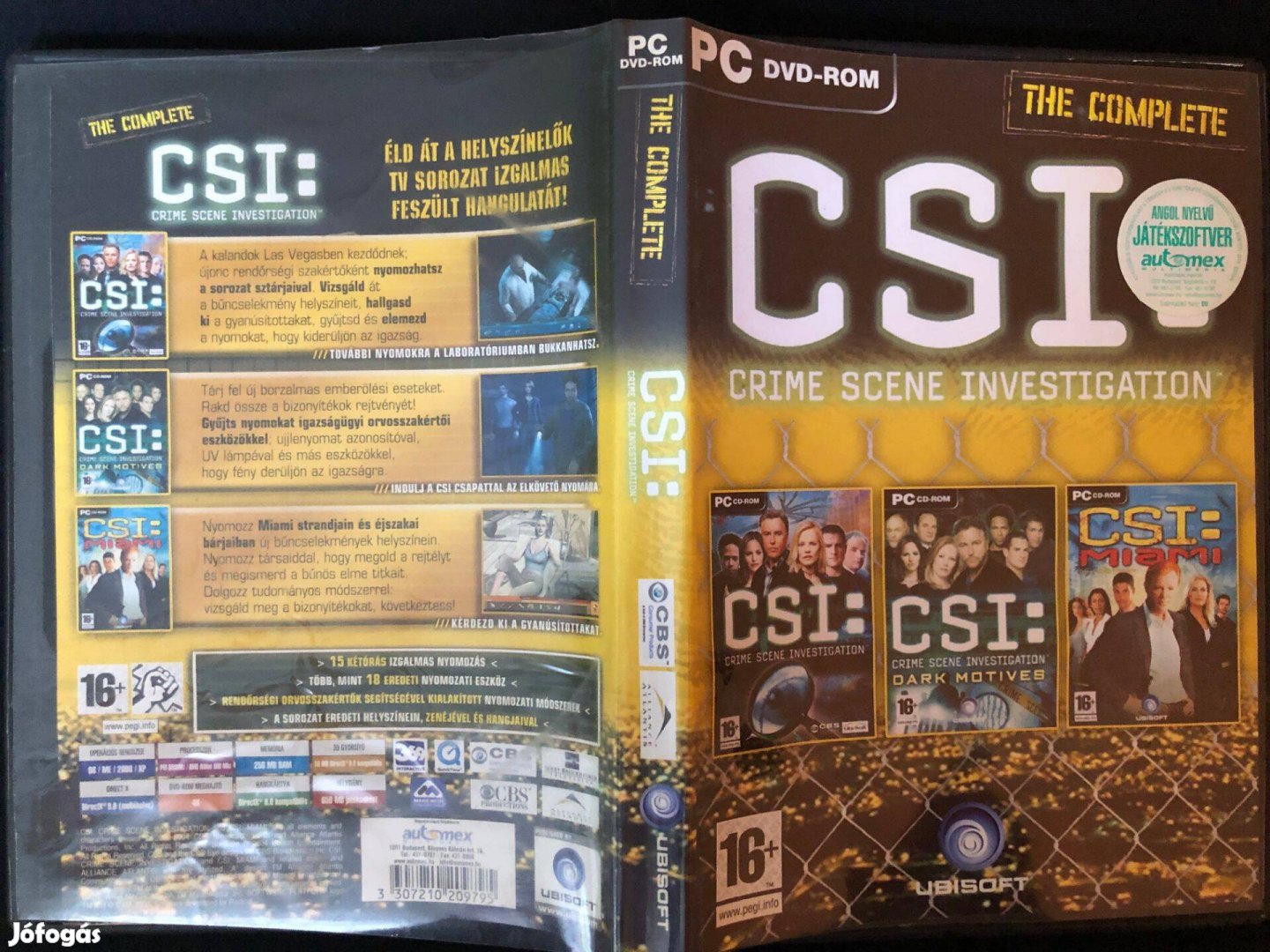 CSI Crime Scene Investigation The Complete A helyszínelők PC játék